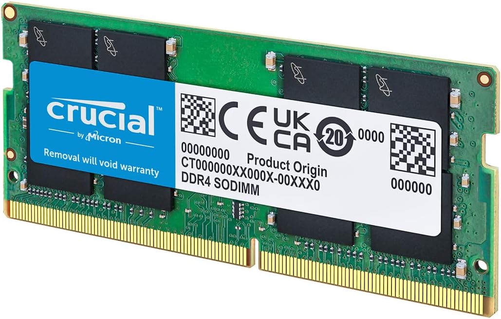 Crucial 16GB DDR4 Laptop RAM SODIMM 260-Pin Up to 3200MHz Intel