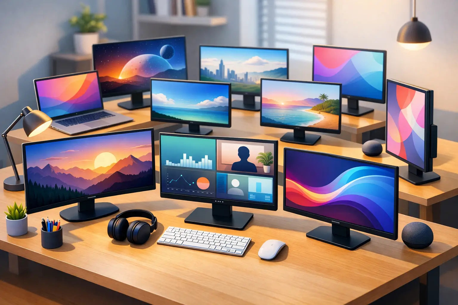 Computer And Monitor In Store 10 Best Monitors for Home Office Work – Atlas Computers & Electronics