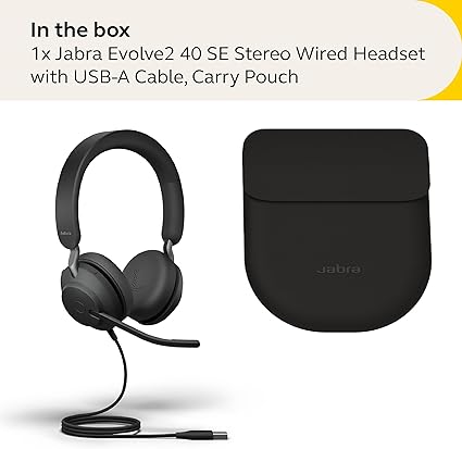 ［未開封］Jabra Evolve2 40 MS Stereo USB-A Jabra Evolve2 40 SE MS Stereo - headset - USB-A - 24189-999-999