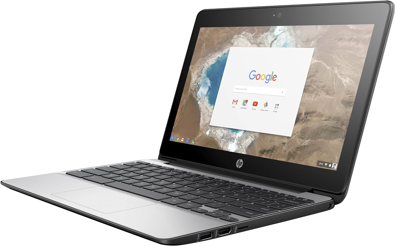 Hewlett Packard HP Chromebook 11 G5, 11.6", Celeron, 4GB, 16GB, X9U02UT, Black Refurbished
