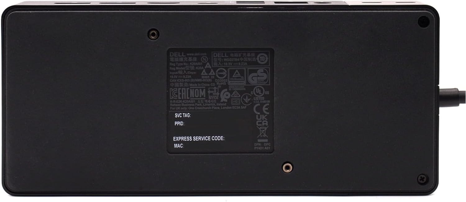 DELL Thunderbolt Docking Station WD22TB4 - HDMI, DP, GigE - 10/100
