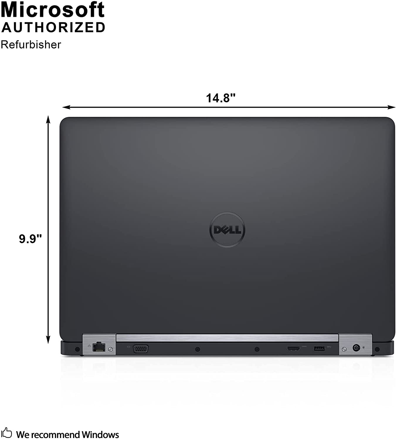 Dell Latitude E5570 16-Inch LED Notebook (Intel Core i5-6300U) 2.30 GHz, 8GB Memory,256GB SSD