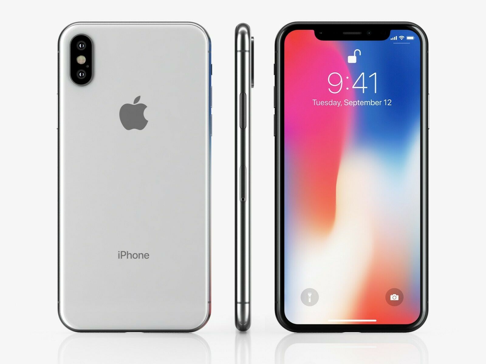 APPLE IPHONE X A1901 64GB UNLOCKED SMARTPHONE-BLK  Refurbished with Charger - Atlas Computers & Electronics 